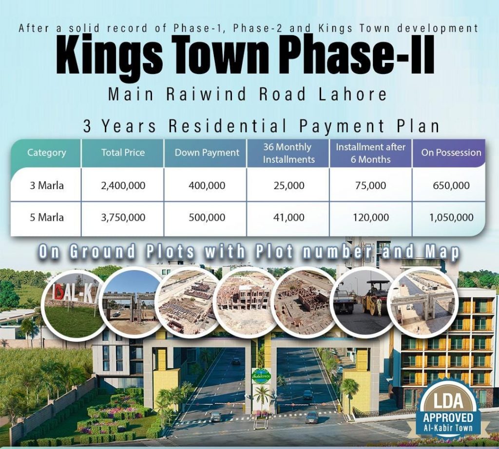 Kings Town Payment Plan