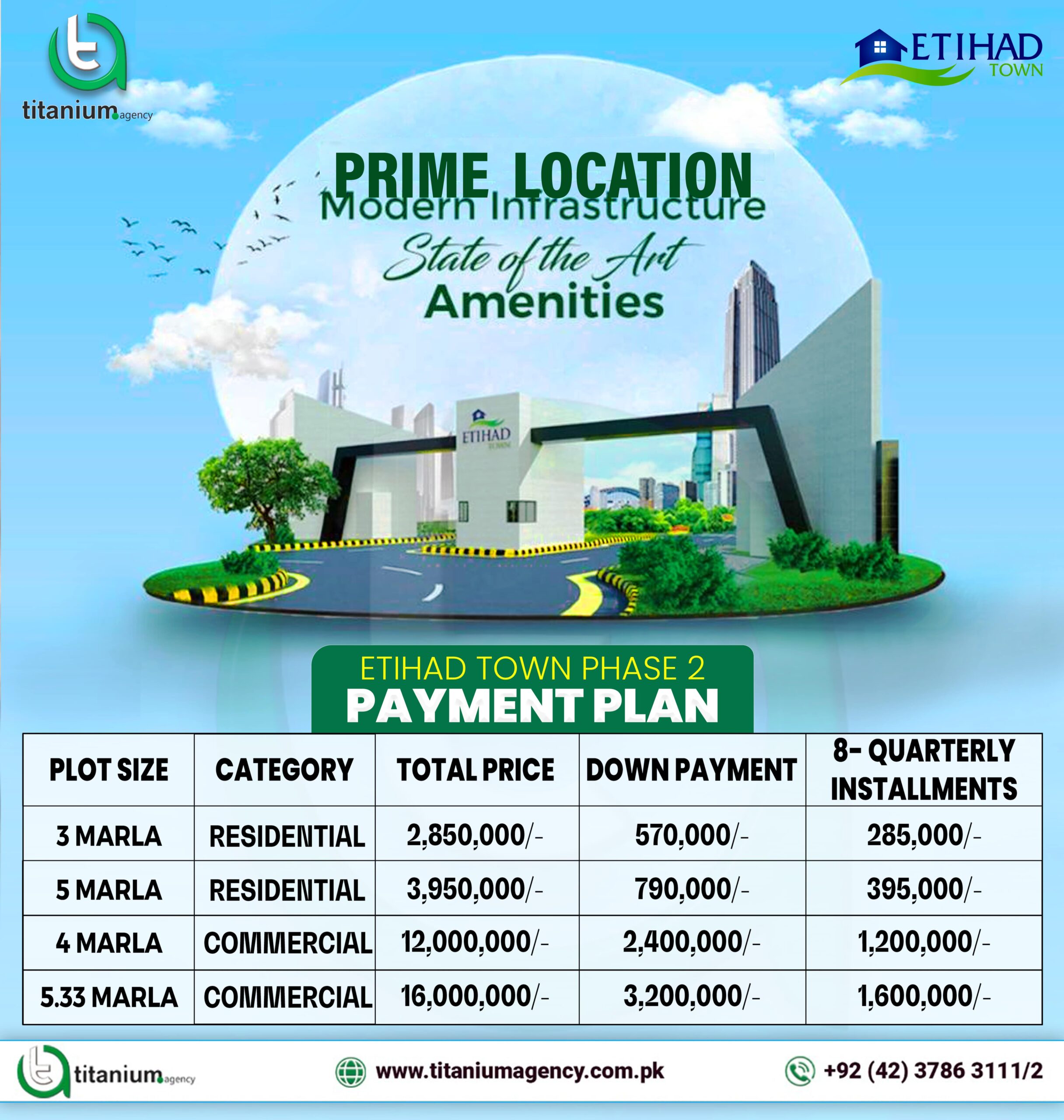 Payment Plan - Etihad Town Phase 2