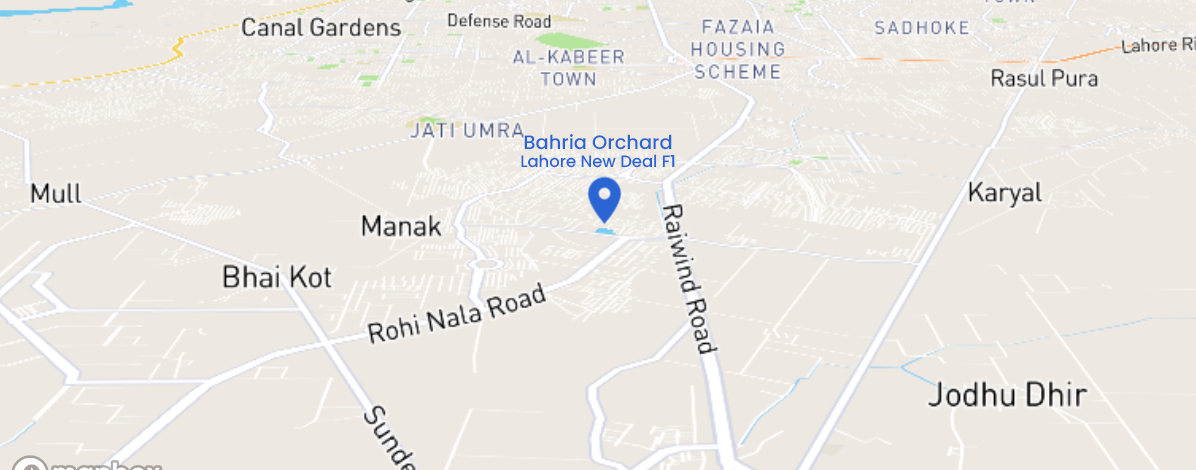 Bahria Orchard Lahore F1 Location: