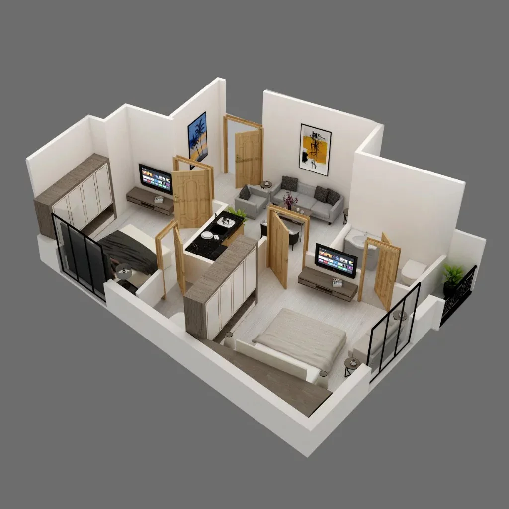 two bed apartment