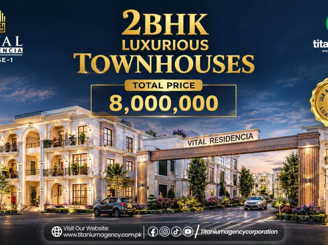 Vital Residencia Phase-1| Luxurious 2-Bed Town Houses | Location & Payment Plan